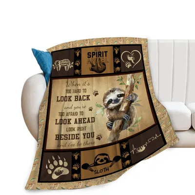 My Spirit Animal Blanket: A Sloth Throw for Slow Days