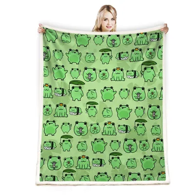 Chubby Frog Blanket: A Cozy Pond of Round, Cheerful Frogs
