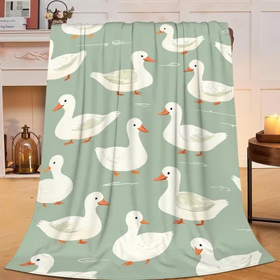 White Duck Blanket for Cozy Animal Lovers