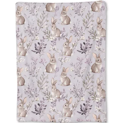 Woodland Bunny Blanket for Cozy Reading Nooks