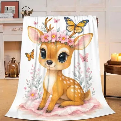 Woodland Fawn Blanket: A Sweet Deer for Cozy Days