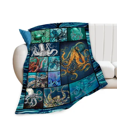 Octopus Lover Blanket for Sea Creature Fans