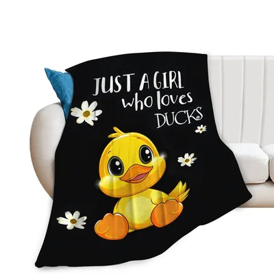 Cute Duck Animal Blanket for Duck Lovers