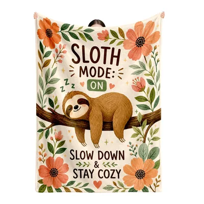 Lazy Day Sloth Blanket for Slow Mornings and Cozy Naps