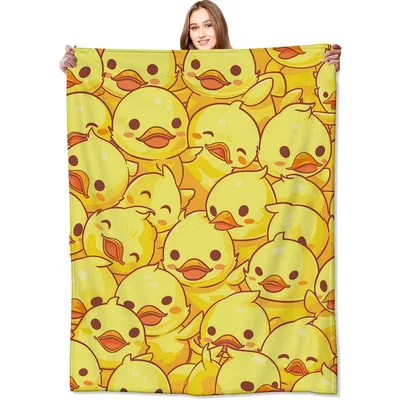 Duckling Lover Blanket: A Crowd of Cute Ducklings