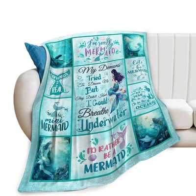 I'm really Mermaid Mermaids Blanket for Ocean Lovers