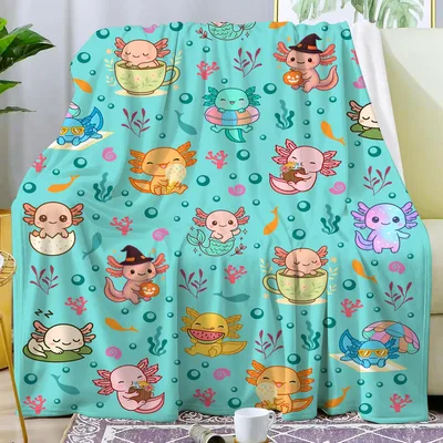 Cute Axolotls Under Blanket for Cozy Days