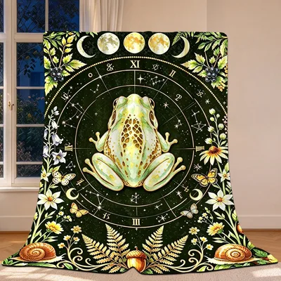 Frog Celestial Blanket for Star-Watching Hearts
