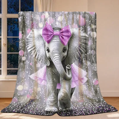 Girly Elephant Blanket for Cozy Days and Gifts