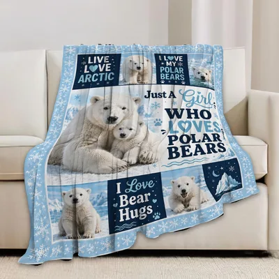 Polar Bear Lover Blanket for Arctic Fans