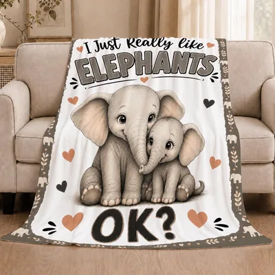 Elephants Lover Blanket: A Soft Little Gift Idea