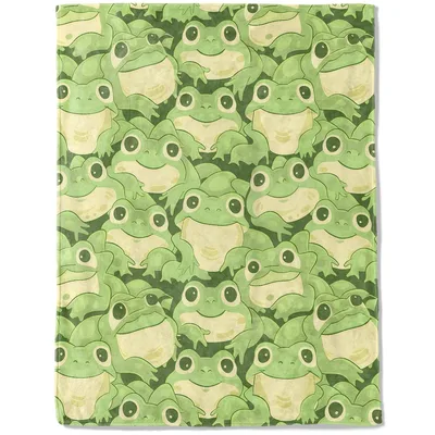 Frog Pattern Blanket for Frog-Loving Homes