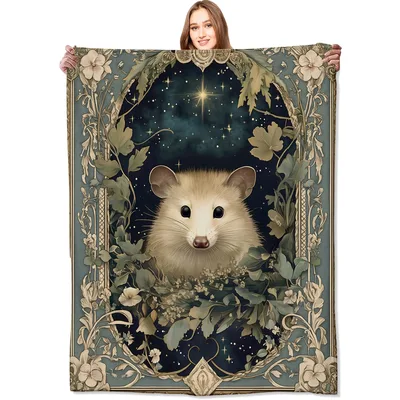 Vintage Possum Blanket for Animal Lovers and Dreamers