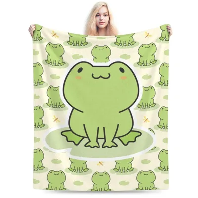 Cute Frog Sitting Blanket for Frog Lovers