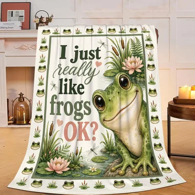 I just really like frogs Blanket for Frog Fans