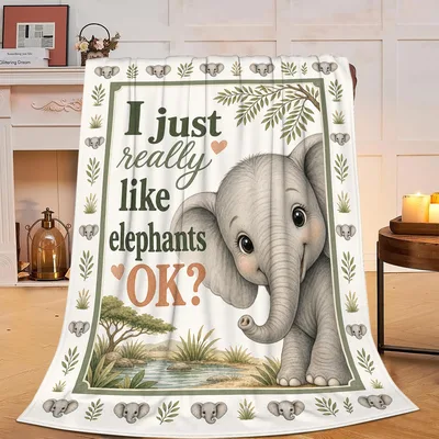 Elephant Lover Gift Blanket: A Soft Ode to Elephants