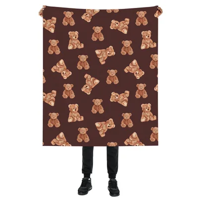 Brown Teddy Bear Blanket for Cozy Nights