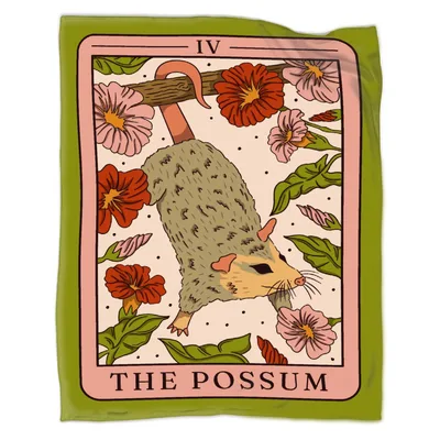 Possum Tarot Blanket: A Card for Night Owls and Opossum Fans
