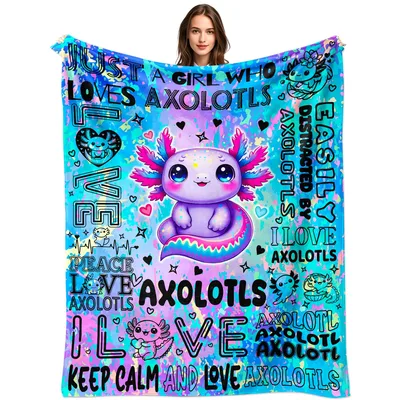 Axolotl Pet Lover Blanket for Axolotl Fans