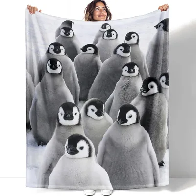 Penguin Animal Print Blanket for Penguin Lovers