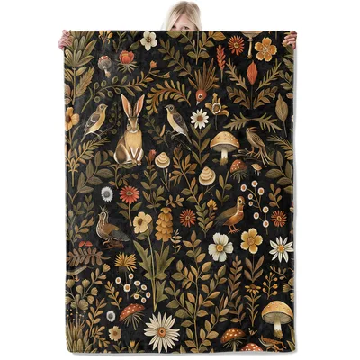 Forest Rabbit Blanket for Woodland Lovers and Cozy Nights In