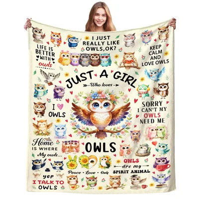 Owls Lover Blanket for Owl-Obsessed Fans