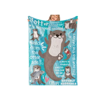 Otter Spirit Animal Blanket for Otter Lovers