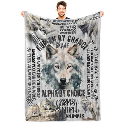 Wild and Free Blanket: Wolf Throw for Wolf Lovers