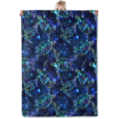 Galaxy Sea Turtles Ocean Blanket for Ocean Lovers