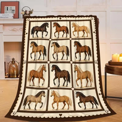 Horse Grid Blanket for Horse Lovers and Riders