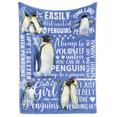 Penguin Spirit Animal Blanket for Penguin Lovers