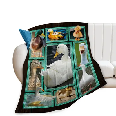Ducks and Geese Blanket: A Gallery of Waterfowl Portraits