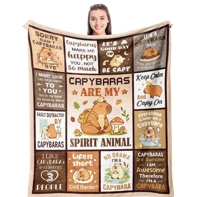 Capybaras Are My Spirit Blanket: A Quilt of Capybara Love