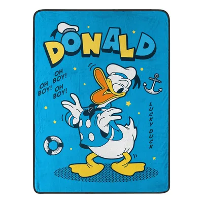 Cartoon Duck Lucky Design Blanket: Oh Boy Print