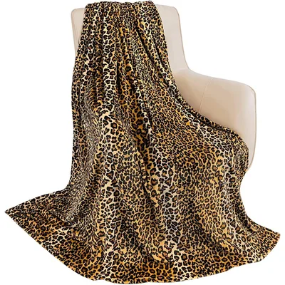 Leopard Print Pattern Blanket No. 12 Bold Animal Style for Your Space