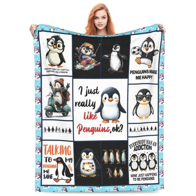 I Just Really Blanket: A Penguin Love Collage