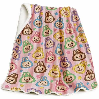 Cute Monster Stars Pattern Blanket