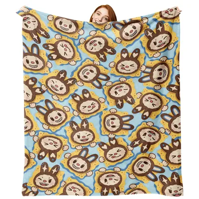 Cute Monster Biscuits Pattern Blanket No. 2