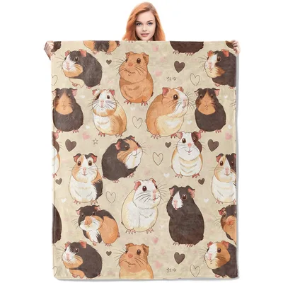 Guinea Pigs Pattern Blanket: A Cute Animal Print for Pet Lovers