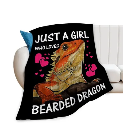 Just a Girl Who Loves Bearded Blanket
