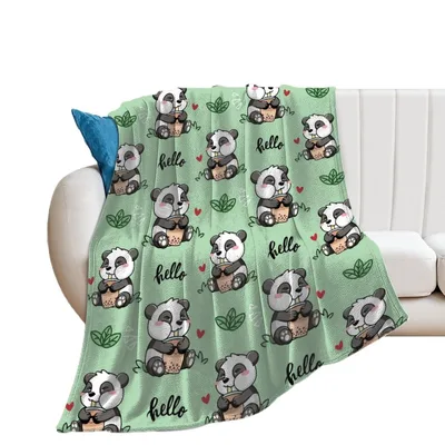 Cute Baby Pandas Pattern Blanket: Hello Panda Design for Cozy Days