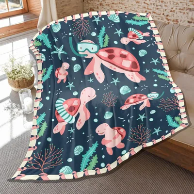 Cute Turtles Under Blanket: A Snorkeling Sea Adventure