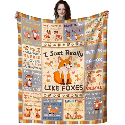 I Just Really Like Foxes Blanket: A Quilt of Furry Fun