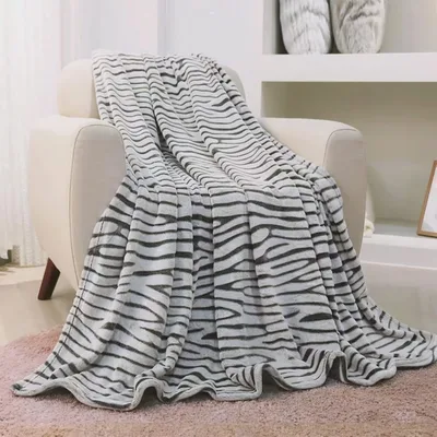 Zebra Stripes 3D Print Blanket: Wild Pattern for Your Living Room