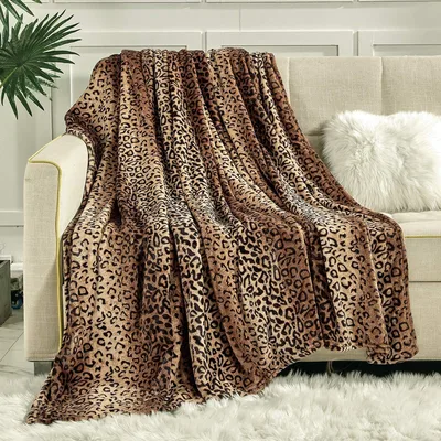 Leopard Print Pattern Blanket: Wild Animal Style for Your Home