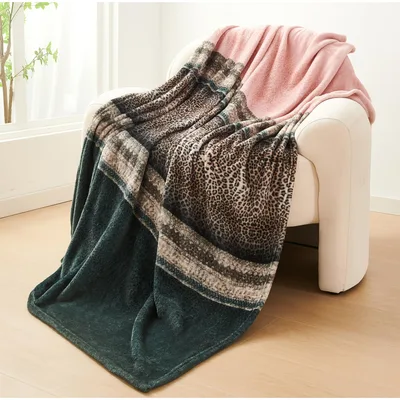 Leopard Print Pattern Blanket No. 10: Bold Animal Print Design