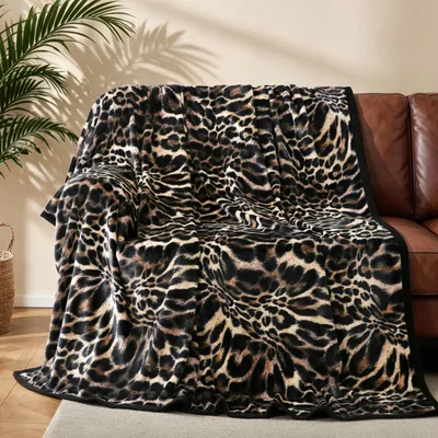 Leopard Spots Animal Print Blanket for Bold Home Decor