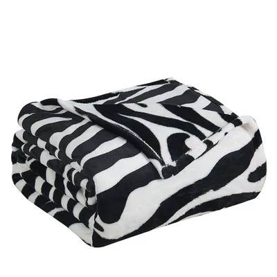 Black and White Zebra Blanket: Bold Safari Print for Animal Lovers