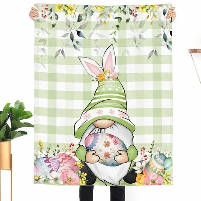 Gnome with Bunny Ears Blanket
