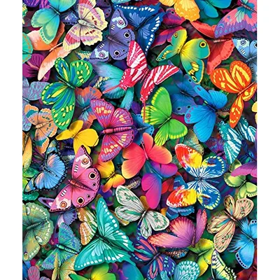 Colorful Butterflies Collage Blanket for Nature Lovers